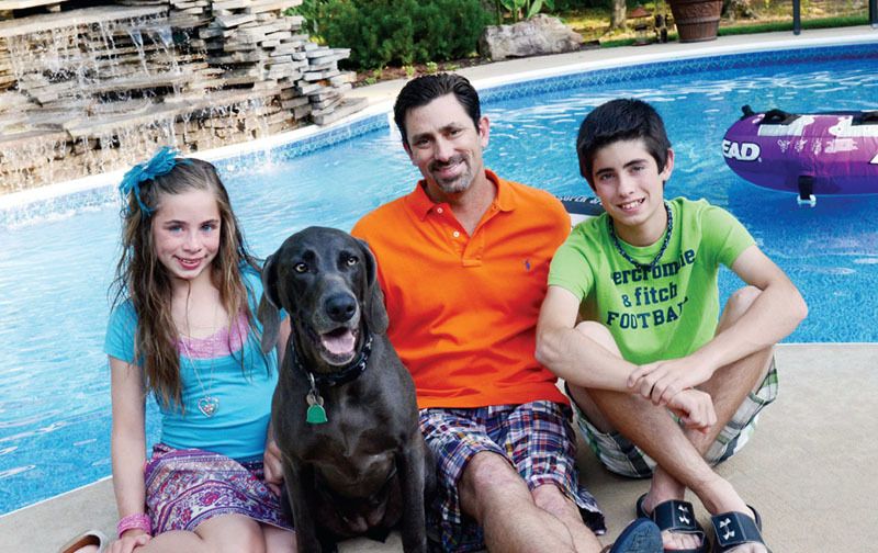 Dr. Ray with his children 